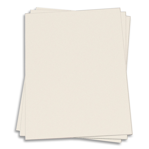 Classic Cream Card Stock 8 1/2 x 11 Classic Crest 80lb Cover LCI Paper
