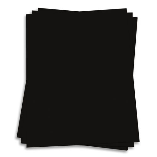Epic Black Card Stock - 18 x 12 Classic Crest 100lb Cover - LCI Paper