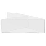 Fluorescent White Vellum Invitation Bands, Colors Transparent, 12 Inch