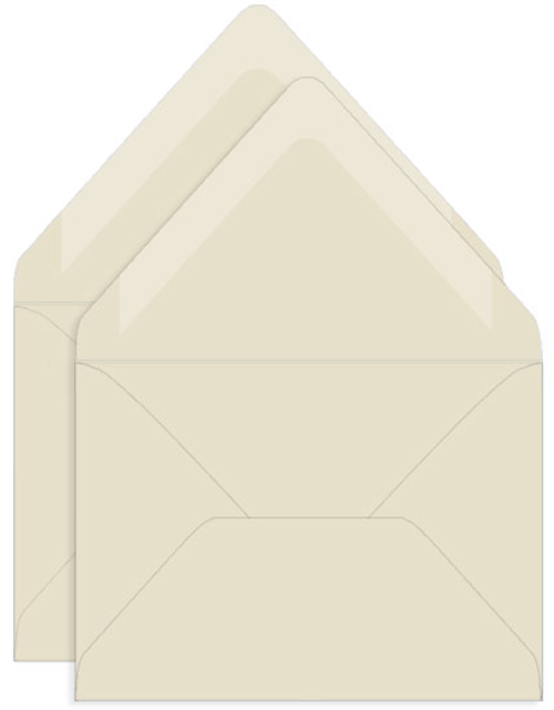 Chardonnay Beige Double Envelopes - A7 Gmund Colors Matt 5 1/4 x 7