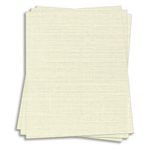 Natural White Pearl Card Stock - 8 1/2 x 11 Classic Linen 84lb Cover
