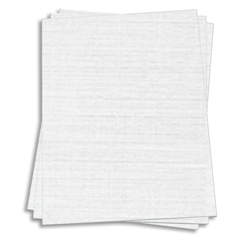 CLASSIC LINEN 8.5 x 11 Paper - Avon Brilliant White - 28/70lb TEXT