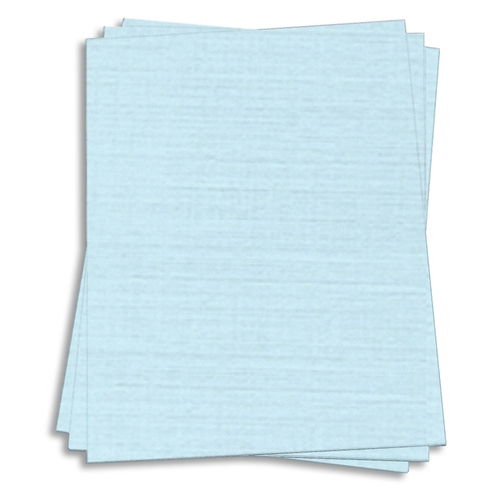 Haviland Blue Card Stock - 8 1/2 x 11 in 80 lb Cover Linen