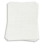 Recycled 100 Natural White Card Stock - 8 1/2 x 11 Classic Linen 80lb Cover