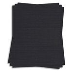 Epic Black Card Stock - 8 1/2 x 11 Classic Linen 80lb Cover