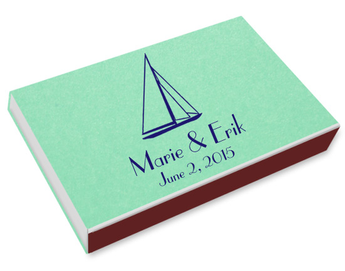 Sailboat Printed Matchboxes