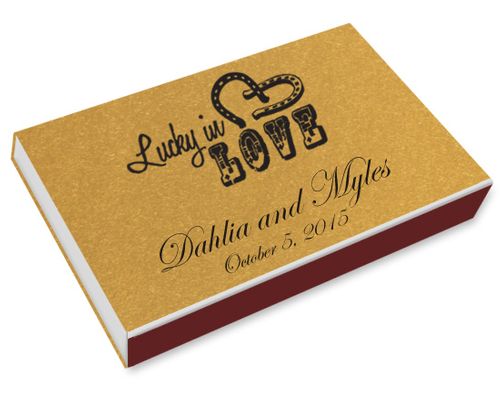 Lucky in Love Printed Matchboxes