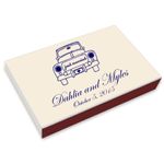 Vintage Wedding Car Printed Matchboxes