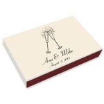 Champagne Flutes Printed Matchboxes