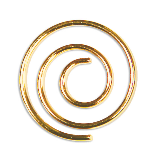 LCI Spiral Paper Clips Shiny Gold - LCI Paper