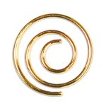 LCI Spiral Paper Clips Shiny Gold