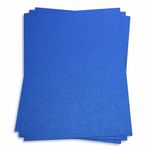 Electric Blue Card Stock - 27 x 39 Curious Metallics 111lb Cover