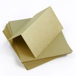 Gold Leaf Folded Place Card - Curious Metallics 92C