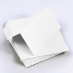 Ice Silver Folded Place Card - Curious Metallics 111C