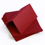 Red Lacquer Folded Place Card - Curious Metallics 111C