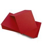 Red Lacquer Square Place Card - Curious Metallics 111C
