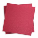 Red Lacquer Square Flat Card - 5 1/4 x 5 1/4 Curious Metallics 111C