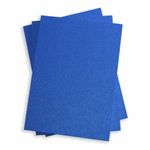 Electric Blue Flat Card - 4 7/8 x 6 7/8 Curious Metallics 111C