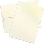 White Gold Metallic Cards and Envelopes Invitation Kit, A7