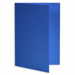 Electric Blue Folded Card - A7 Curious Metallics 5 1/8 x 7 111C