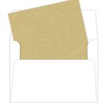 A2 Gold Leaf Metallic Envelope Liners, Curious Metallics