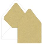 Gold Leaf Euro Flap Envelope Liner - A7 Curious Metallics