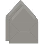 Cobblestone Gray Double Envelopes - A7 Gmund Colors Matt 5 1/4 x 7 1/4 Euro Flap 81T
