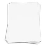 Pure White Card Stock - 8 1/2 x 11 Construction 80lb Cover