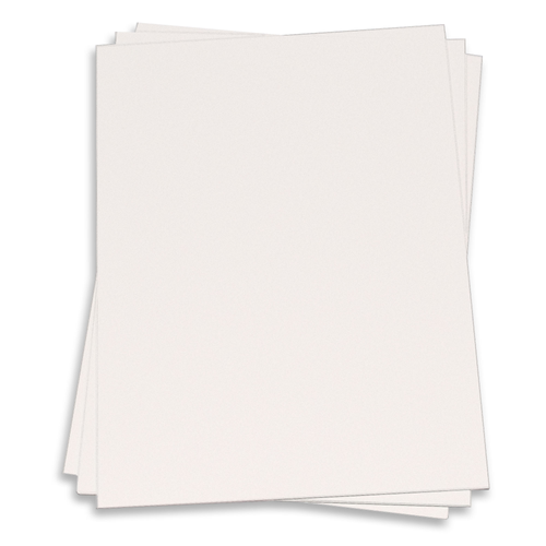 Recycled White Card Stock - 8 1/2 x 11 Construction 80lb Cover - LCI Paper