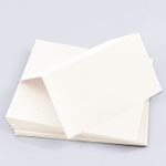 Wedding White Cotton Folded Place Card - Gmund Cotton 111C
