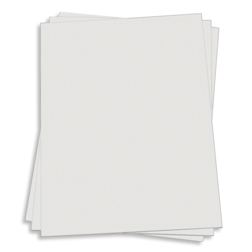 New Grey Card Stock - 8 1/2 x 11 Gmund Cotton 111lb Cover - LCI Paper