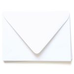 Max White Envelopes - A7.5 Gmund Cotton 5 1/2 x 7 1/2 Euro Flap 74T