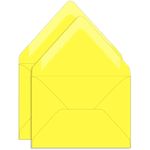 Canary Yellow Double Envelopes - A7 Gmund Colors Matt 5 1/4 x 7 1/4 Euro Flap 68T