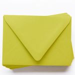 Chartreuse Envelopes - A7.5 Gmund Colors Matt 5 1/2 x 7 1/2 Euro Flap 68T