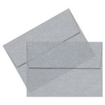 Curious Translucents Silver Envelopes - A7  5 1/4 x 7 1/4 Straight Flap 27lb