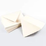 Wedding Cream Deckle Envelopes - A2 Gmund Colors Matt 4 3/8 x 5 3/4 91T