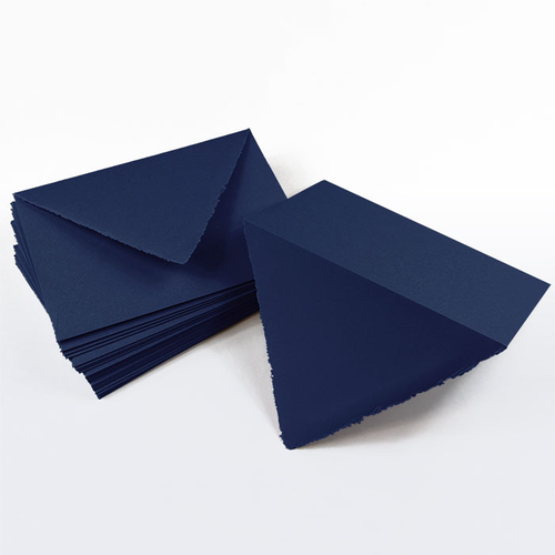Midnight Blue Deckle Envelopes - A2 Gmund Colors Matt 4 3/8 x 5 3/4 68T