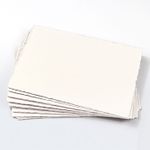 Wedding Cream Deckle Edge Card - A7 Gmund Colors Matt 111C