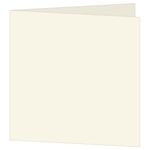 5 1/4 Square LCI Smooth Ecru Blank Cards - Folded, 65lb Cover