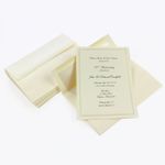 Pearl Foil Invitation Kit, Ecru, Pearl Lined Envelopes