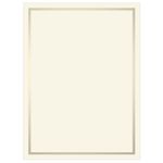 Pearl Foil Invitation, Flat Card 5x7, Ecru Cardstock, 80lb