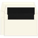 Black Lined Inner Outer Envelopes, A9, A10 Ecru
