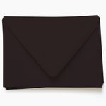 Ebony Black Envelopes - A7.5 Gmund Colors Matt 5 1/2 x 7 1/2 Euro Flap 68T