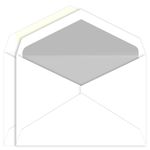 Silver Lined Inner Outer Envelopes, Embassy Radiant White