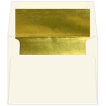 Gold Foil Lined Envelopes - A2 Ecru 4 3/8 x 5 3/4 70T
