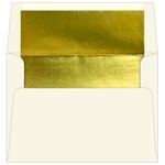 Gold Foil Lined Envelopes - A7 Ecru 5 1/4 x 7 1/4 70T