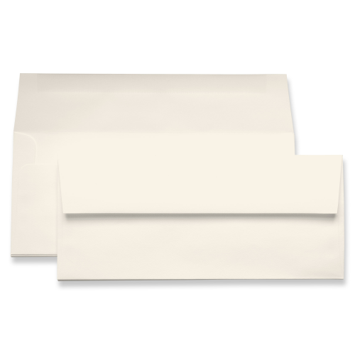 Ecru Envelopes - #10 LCI Smooth 4 1/8 x 9 1/2 Straight Flap 70T - LCI Paper