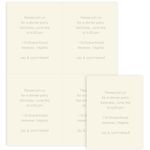 LCI Ecru 4up Printable Card - A2 (4 1/4 x 5 1/2) Plain, 65lb Cover