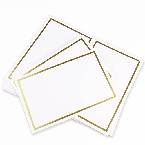 Foil Blank Cards  Printable, 4up - LCI Paper