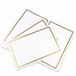 LCI White Gold 2up Printable Card - A9 (5 1/2 x 8 1/2) Foil Border, 65lb Cover